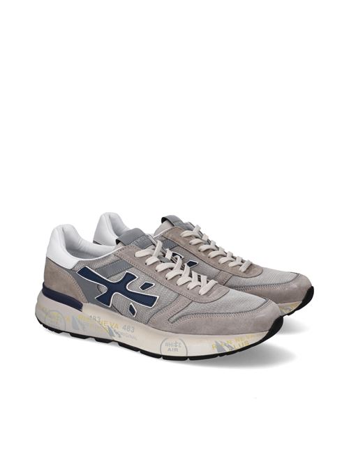 Sneakers in pelle ecopelle e tessuto PREMIATA | MICK8001 GRIGIO